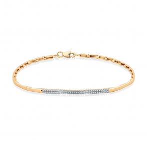 Золотой браслет Мастер Бриллиант с бриллиантом и изумрудом 01M10-120496-01-01 фото