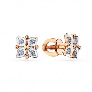 Золотые серьги Мастер Бриллиант с бриллиантом 01M2-102130-00-00 фото