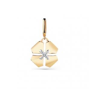 Золотая подвеска Мастер Бриллиант с бриллиантом 01M3-108642-00-00 фото