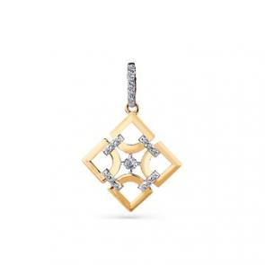Золотая подвеска Мастер Бриллиант с бриллиантом 01M3-130024-00-00 фото