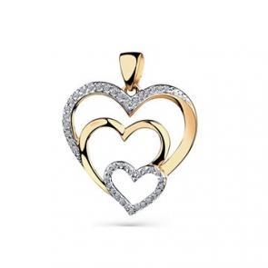 Золотая подвеска Мастер Бриллиант с бриллиантом 01M3-130044-00-00 фото