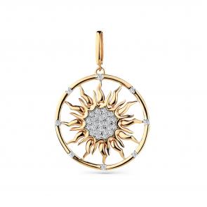 Золотая подвеска Мастер Бриллиант с бриллиантом 01M3-130049-00-00 фото