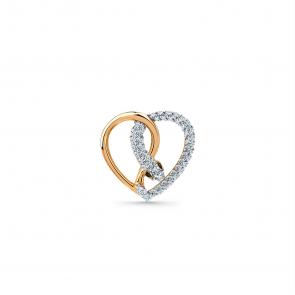 Золотая подвеска Символ года Змея Мастер Бриллиант с бриллиантом 01M3-130099-70-55 фото