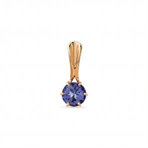 Золотая подвеска Мастер Бриллиант с танзанитом 01M3-130928-00-31 фото