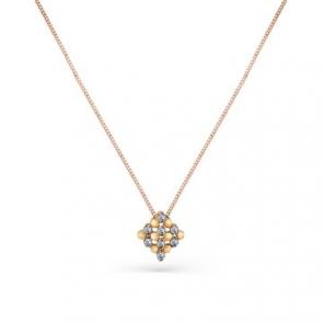 Золотое колье Мастер Бриллиант с бриллиантом 01M6-160480-00-00 фото