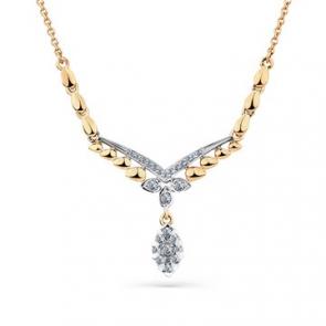 Золотое колье Мастер Бриллиант с бриллиантом 01M6-160507-00-00 фото