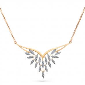 Золотое колье Мастер Бриллиант с бриллиантом 01M6-160508-00-00 фото