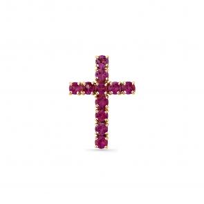 Золотая подвеска Мастер Бриллиант с рубином 01M8-180391-00-03 фото