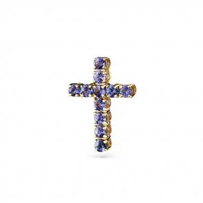 Золотая подвеска Мастер Бриллиант с танзанитом 01M8-391-31 фото