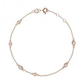 Золотой браслет ТД Эстет с фианитом 01Б113248S фото