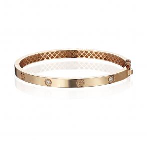 Золотой браслет ТД Эстет с фианитом 01Б113258S фото