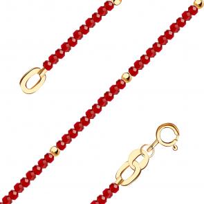 Золотой браслет ТД Эстет с ювелирным кристаллом 01Б213151-4 фото