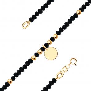 Золотой браслет ТД Эстет с ювелирным кристаллом 01Б213467-1 фото