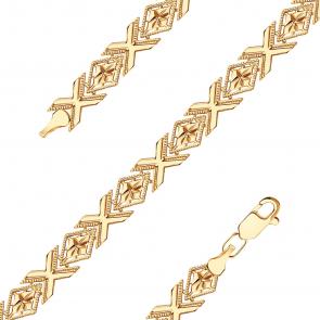 Золотой браслет плетение Фантазийное ТД Эстет 01Б710528 фото