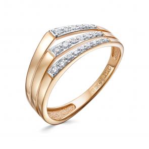 Золотое кольцо Бриллианты Костромы с бриллиантом 01БК01-5102 фото