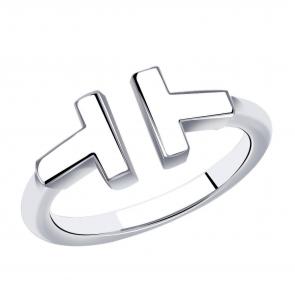 Кольцо из белого золота ТД Эстет 01К0214025 фото