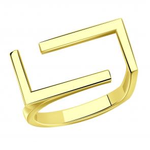 Кольцо из лимонного золота ТД Эстет 01К0314375 фото