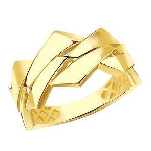 Кольцо из лимонного золота ТД Эстет 01К0315057 фото