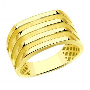 Кольцо из лимонного золота ТД Эстет 01К0315059 фото