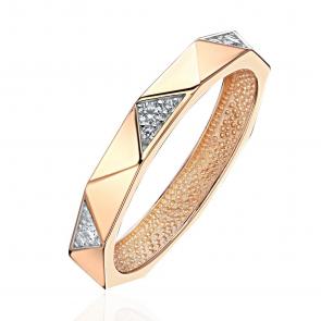 Золотое кольцо ТД Эстет с фианитом 01К1115221Р фото