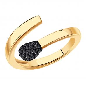 Золотое кольцо ТД Эстет с фианитом 01К2113179-1 фото