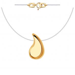 Колье на леске из золота ТД Эстет 01Л012337 фото