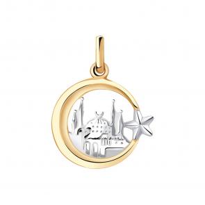 Золотая подвеска ТД Эстет 01П011537 фото