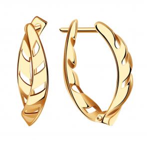 Золотые серьги ТД Эстет 01С0113240 фото