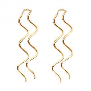 Золотые серьги ТД Эстет 01С0114650 фото