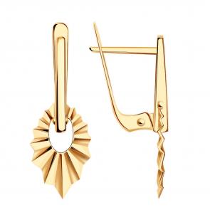 Золотые серьги ТД Эстет 01С0114771 фото