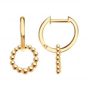 Золотые серьги ТД Эстет 01С0114822 фото