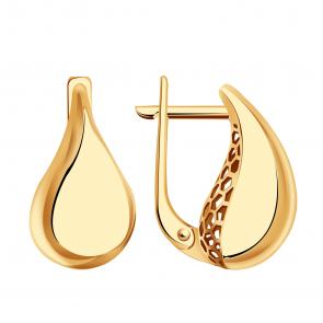Золотые серьги ТД Эстет 01С0115399 фото
