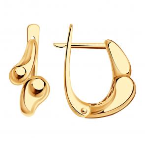 Золотые серьги ТД Эстет 01С0115641 фото
