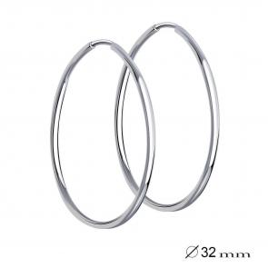 Серьги из белого золота ТД Эстет 01С024727 фото