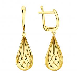 Серьги из лимонного золота ТД Эстет 01С0311641 фото