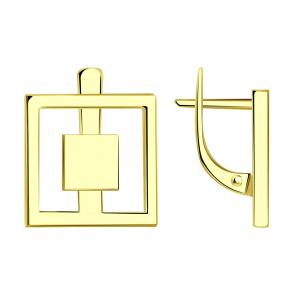Серьги из лимонного золота ТД Эстет 01С0314358 фото