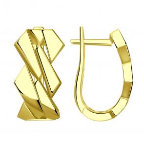 Серьги из лимонного золота ТД Эстет 01С0315057 фото