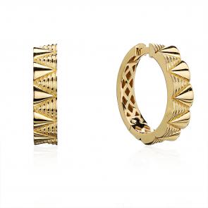 Серьги из лимонного золота ТД Эстет 01С0315318 фото