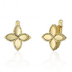 Серьги из лимонного золота ТД Эстет 01С0315578 фото