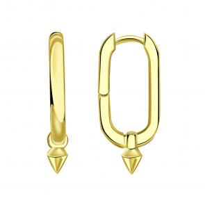 Серьги из лимонного золота ТД Эстет 01С0315853S фото