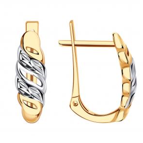 Золотые серьги ТД Эстет 01С716249 фото