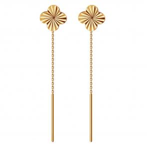 Золотые серьги ТД Эстет 01С717245 фото