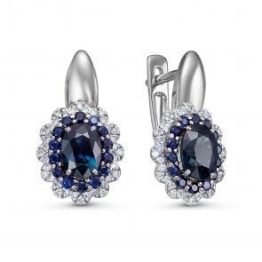 Серьги из белого золота ERA Jewellery с бриллиантом 02-01887-03-009-01-04 фото