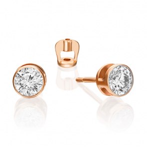 Золотые серьги Platina с бриллиантом 02-0295-00-101-1110-30 фото