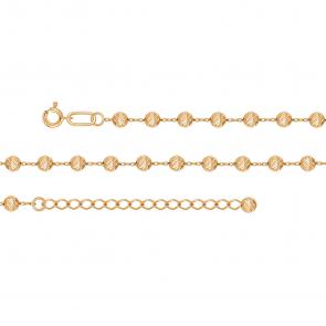 Браслет из золочёного серебра Высоковы 585 02-051030-102001 фото