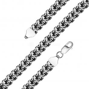 Браслет плетение Рамзес из черненого серебра Высоковы 585 02-053100-105002 фото