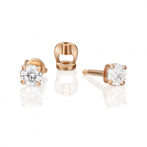 Золотые серьги Platina с фианитом 02-2064-00-401-1110 фото