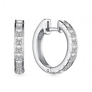 Серебряные серьги АЛЬКОР с фианитом 02-2783/00КЦ-00 фото