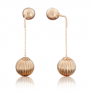 Золотые серьги Platina 02-3572-00-000-1110-01 фото