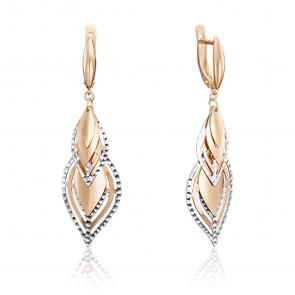 Золотые серьги Platina 02-3608-00-000-1110-04 фото